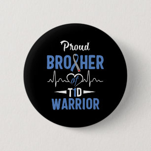 T1d Proud Brother Diabetes Awareness Typ 1 Insuli Button