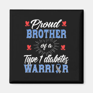 T1d Proud Brother Diabetes Awareness Typ 1 Insuli Magnet