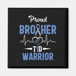 T1d Proud Brother Diabetes Awareness Typ 1 Insuli Magnet