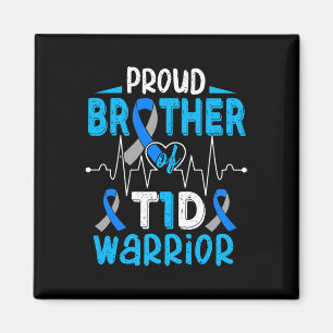 T1d Proud Brother Diabetes Awareness Typ 1 Insuli Magnet