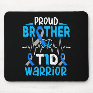 T1d Proud Brother Diabetes Awareness Typ 1 Insuli Mousepad