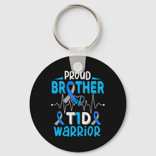 T1D Proud Brother Diabetes Awareness Typ 1 Insuli Schlüsselanhänger