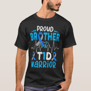 T1d Proud Brother Diabetes Awareness Typ 1 Insuli T-Shirt