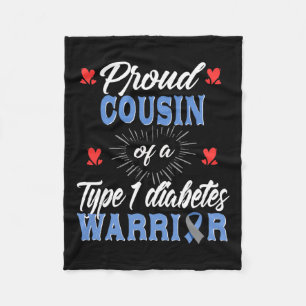 T1d Proud Cousin Diabetes mellitus Typ 1 Insulin Fleecedecke