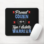 T1D Proud Cousin Diabetes mellitus Typ 1 Insulin Mousepad (Mit Mouse)