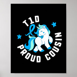 T1d Proud Cousin Diabetes T1 Bewusstsein Niedlich Poster