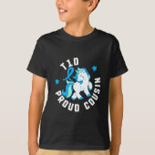 T1d Proud Cousin Diabetes T1 Bewusstsein Niedlich T-Shirt (Vorderseite)