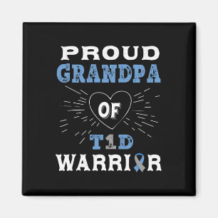 T1d Proud Grandpa Diabetes Bewusstsein Typ 1 Insul Magnet