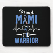 T1D Proud Mimi Diabetes Aufklärung Typ 1 Insulin P Mousepad (Vorne)