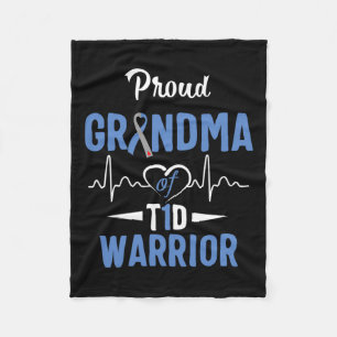 T1d Proud Oma Diabetes Bewusstsein Typ 1 Insuli Fleecedecke