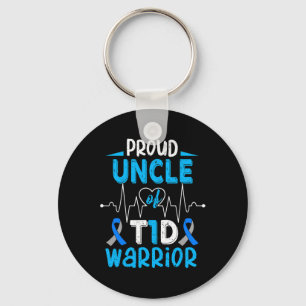 T1D Proud Onkel Diabetes Awareness Typ 1 Insulin Schlüsselanhänger