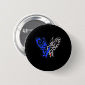 T1d Schmetterling Typ 1 Diabetes-Sensibilisierungs Button (Vorne & Hinten)
