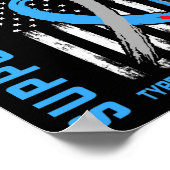 T1d Sensibilisierung für die Flaggensieger Typ 1 D Poster (Ecke)