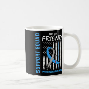T1d Sensibilisierung für US-Flaggenfreund Typ 1 Di Kaffeetasse