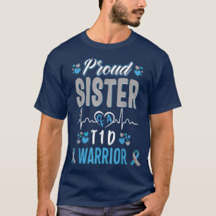 T1D stolze Schwester Diabetes Bewusstsein Typ 1 Ba T-Shirt