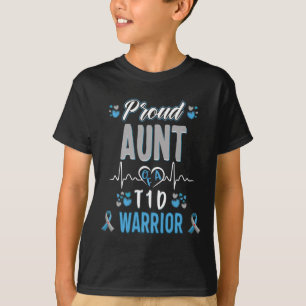 T1D stolze Tante Diabetes Bewusstsein Typ 1 Bauchs T-Shirt