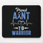 T1D Stumpftasche Diabetes Aufklärung Typ 1 Insulin Mousepad (Vorne)