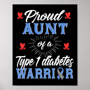 T1D Stumpftasche Diabetes Aufklärung Typ 1 Insulin Poster