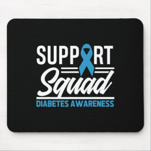 T1d T2d Krieger unterstützen Squad Diabetes Bewuss Mousepad