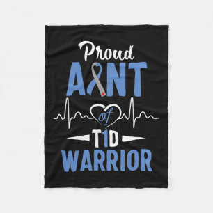 T1d Tante Diabetes Aufklärung Typ 1 Insulin P Fleecedecke