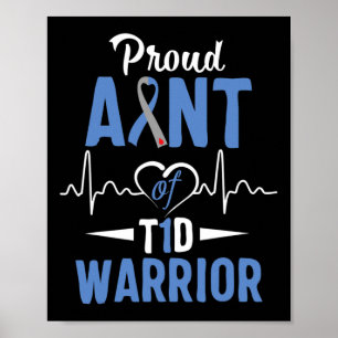 T1d Tante Diabetes Aufklärung Typ 1 Insulin P Poster