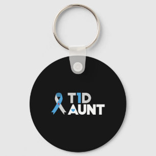 T1D Tante Diabetes Awareness Typ 1 Insulin Pancre Schlüsselanhänger