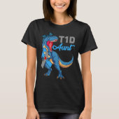 T1d Tante Typ 1 Diabetes Aufklärung Monat Dinosaur T-Shirt (Vorderseite)