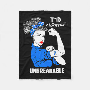 T1d Typ 1 Diabetes Aufklärung Typ 1 Diabetes Gesch Fleecedecke