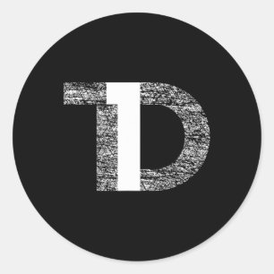 T1D Typ-1-Diabetes-Bewusstsein Runder Aufkleber
