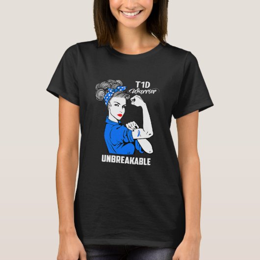 T1d Typ 1 Diabetes Bewusstsein Typ 1 T-Shirt (Vorderseite)