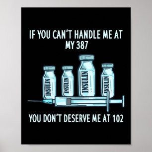 T1d Typ 1 Diabetes Insulin Geschenk Diabetiker Poster