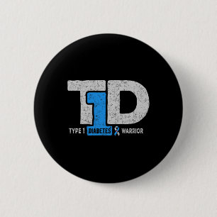 T1d Typ-1-Diabetes-Krieger-Bewusstseins-Diabetiker Button