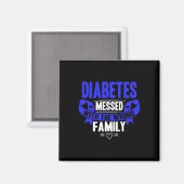 T1d Typ 1 Diabetes Magnet (Vorderseite/Rückseite)