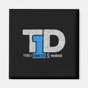 T1d Typ 1 Diabetes Warrior Bewusstsein Diabetiker Magnet