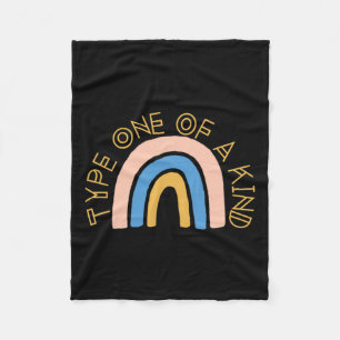 T1d Typ eins einer Art Diabetes Rainbow Awareness Fleecedecke