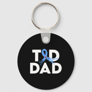 T1d Vater Typ 1 Diabetes Awareness Insulin Family Schlüsselanhänger
