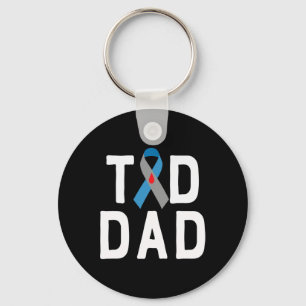 T1d Vater Typ 1 Diabetes Awareness Insulin Family Schlüsselanhänger