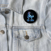 T1D Vater Typ 1 Diabetes Ribbon T Rex Dinosaurier  Button (Beispiel)