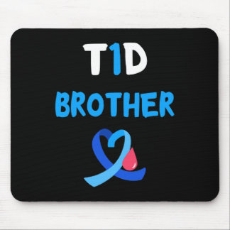 T1D Warrior Brother Diabetes Aufklärung Squad Supp Mousepad