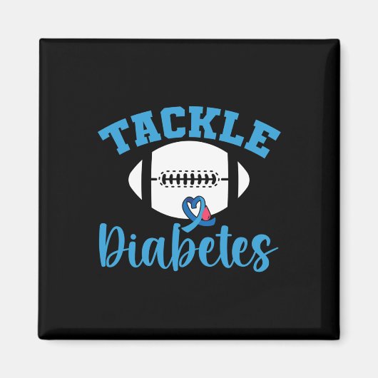 T1D Warrior Diabetes Awareness Handle Diabetes 2 Magnet (Vorne)