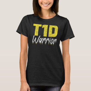 T1D Warrior Diabetes Awareness Montag Diabet Typ 1 T-Shirt