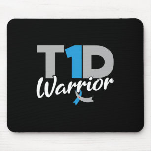 T1d Warrior Diabetes Awareness Typ 1 Diabetiker Mousepad