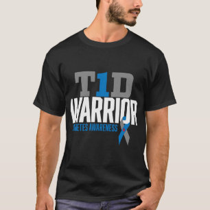 T1D Warrior Typ 1 Diabetes Bewusstsein Diabetiker T-Shirt