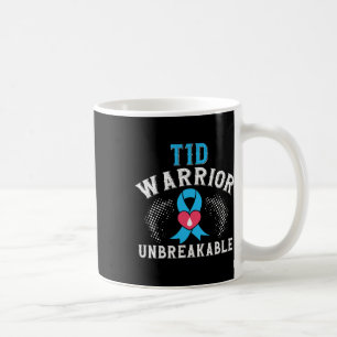 T1d Warrior Unbreakable Diabetes Awareness Montag  Kaffeetasse