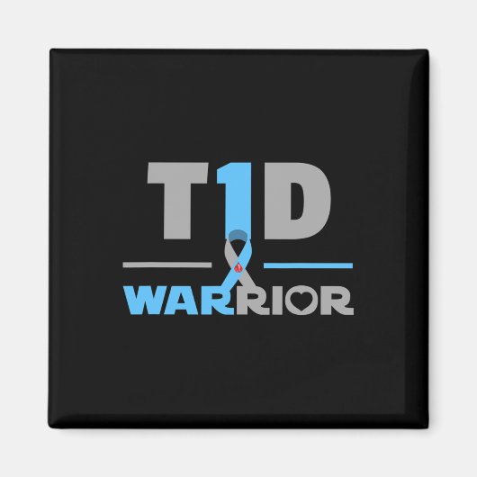 T1d Zitat Spaß Typ 1 Diabetes Magnet (Vorne)