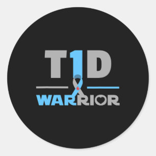 T1d Zitat Spaß Typ 1 Diabetes Runder Aufkleber