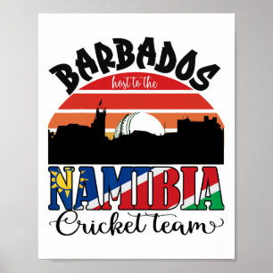 T20 Cricket Guyana Gastgeber der namibischen Crick Poster