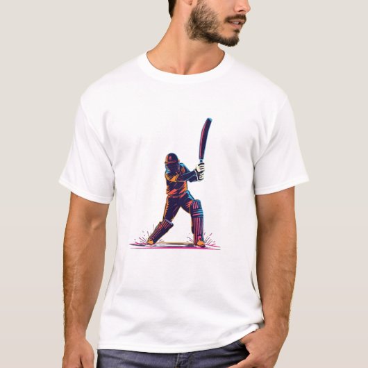 T20 Cricket Night Match Power Shot Tee (Vorderseite)