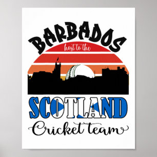 T20-Cricket-Rdos empfängt die schottische Cricket- Poster