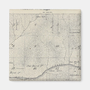 T20S R28E Tulare Landkreis Karte Magnet